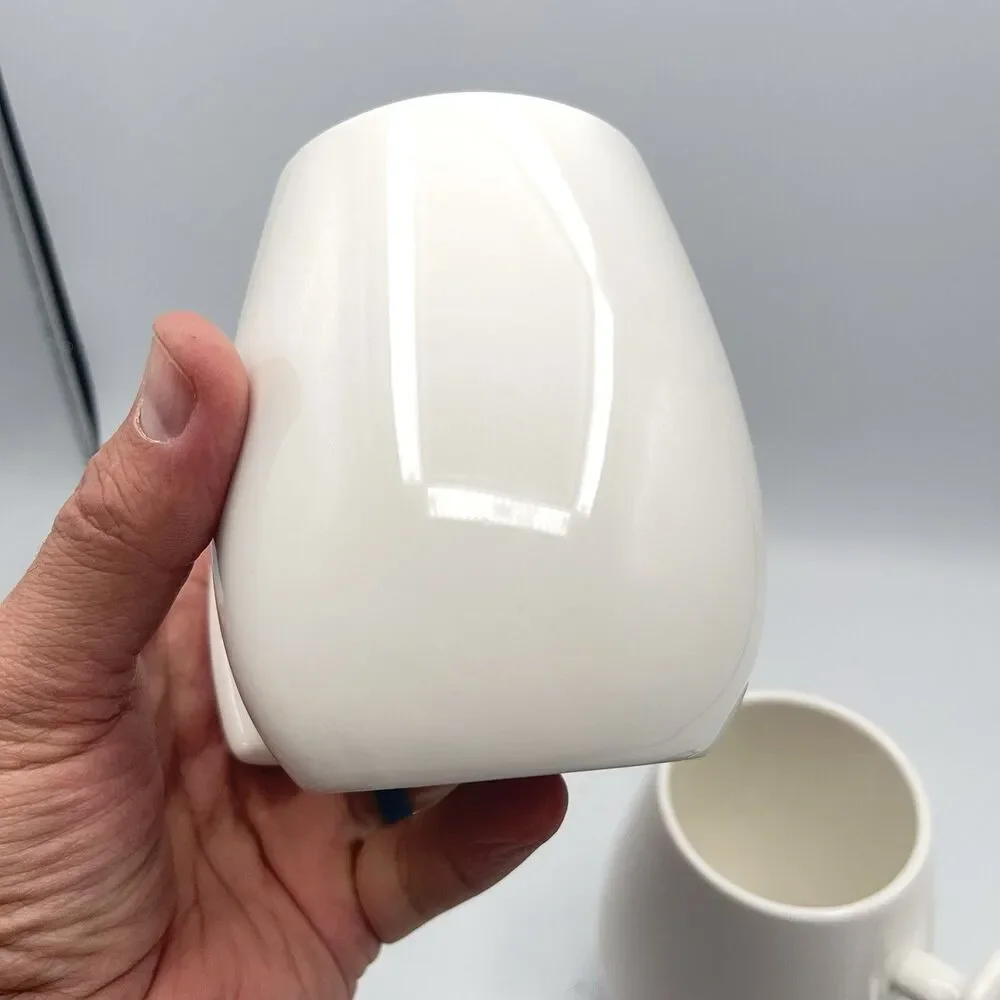 Williams Sonoma Boska White Ceramic Mug - Set Of 2